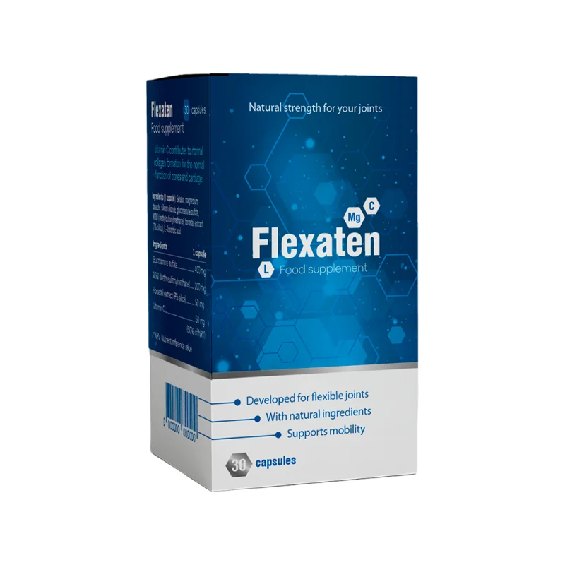 Flexaten — flacone di capsule, integratore alimentare per le articolazioni