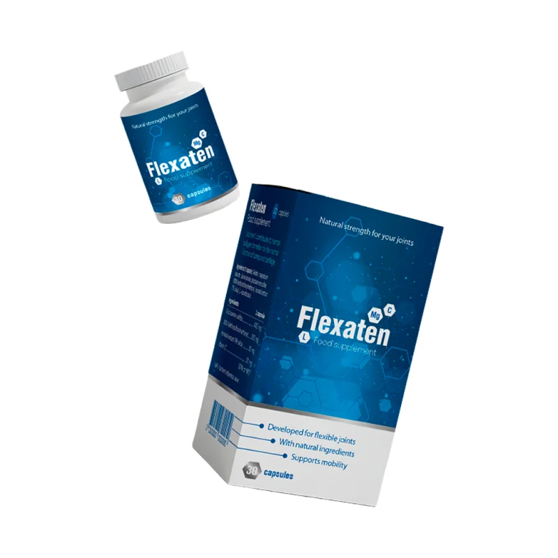 Flexaten — tre flaconi di capsule, integratore alimentare per il benessere delle articolazioni